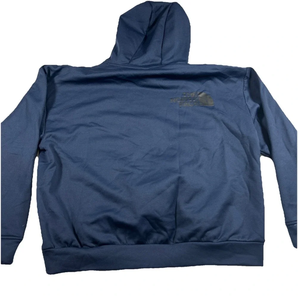 The North Face Hoodie Sweatshirt Mens medium Navy Blue/Black Pullover Logo